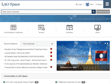 Tablet Screenshot of laospace.org
